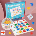 Holztisch-Farbrichtungsspiel für Kinder