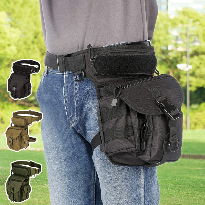 Nylon wasserdichte Männer taktische Hüfttasche Bein Reise Gürteltasche Zweitbild