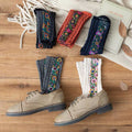 Crew-Socken aus Baumwolle im Vintage-Blumenstil
