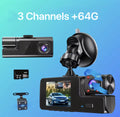 🚘3-Kanal-Dashcam vorne und hinten innen
