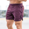 Einfarbige Sportshorts für Herren mit Monogramm