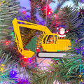 Weihnachts-Bagger-Bauornament