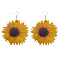 Sonnenblumen-Flaggen-Ohrringe