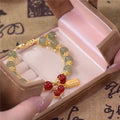 Doppelkette-Armband aus natürlicher Jade