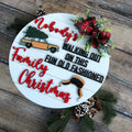 Lustiger Türhänger zum Thema Weihnachtsferien