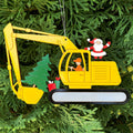 Weihnachts-Bagger-Bauornament