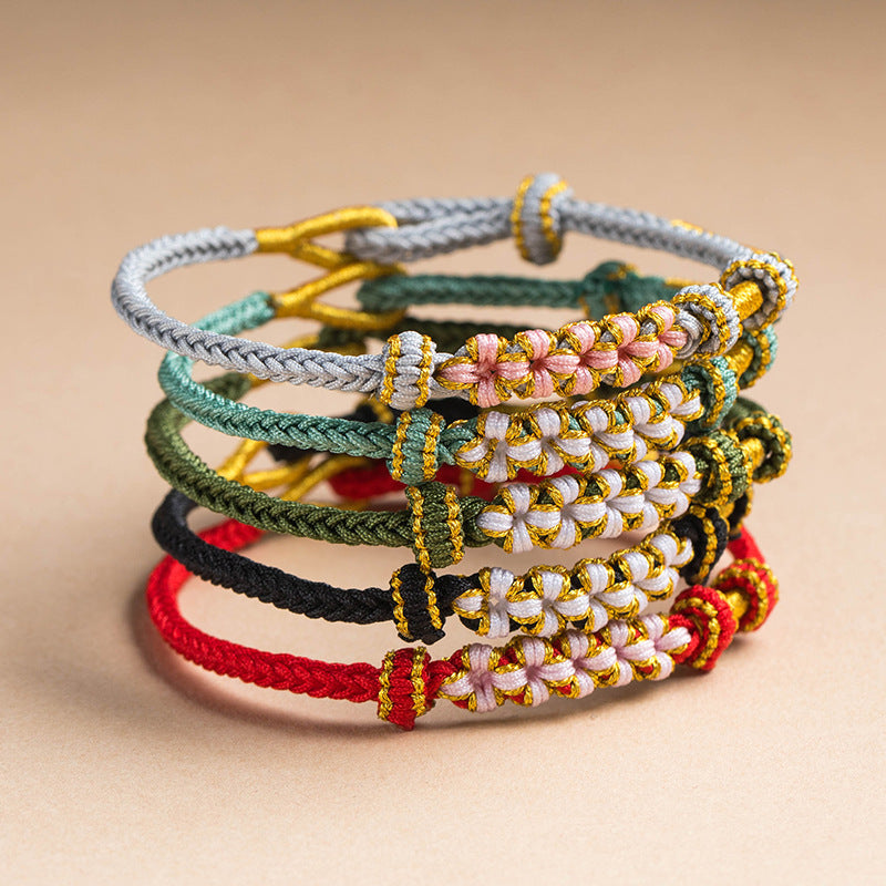 Armband mit Blütenknoten für Großmutter und Enkelin Zweitbild