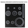 Magisches geometrisches Spirograph-Lineal-Set