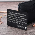 Geschenk-Geldbörsenhalter aus Edelstahl mit Kartenbeschriftung