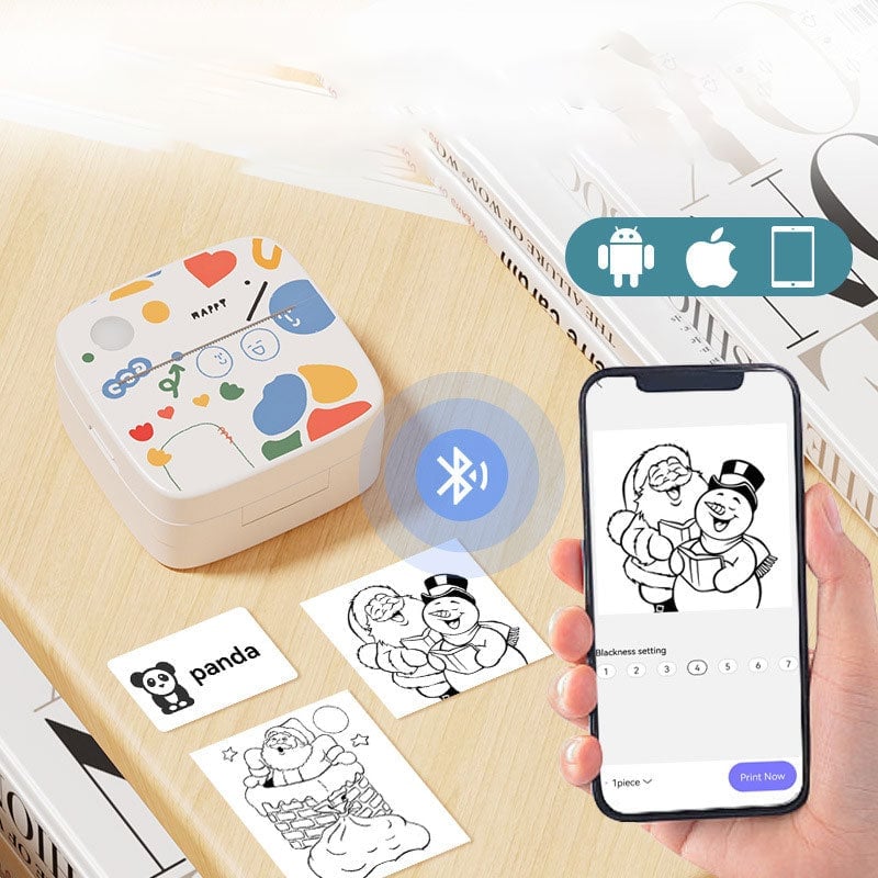 Mini-Kabellos-Bluetooth-Etikettendrucker Zweitbild
