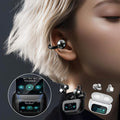 Clip-On-Ohr-LCD-Vollfarb-Touchscreen-Audio-Funkkopfhörer
