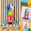 Stapelpuzzle-Set aus Holz