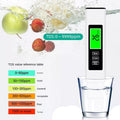 Neuer 4-in-1-TDS-Meter, digitaler Wassertester