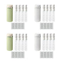 4-in-1 auslaufsicheres, drehbares Reisespender-Set