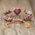 Leidenschaftliches Herz-Jaspis-Armband