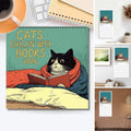 Wandkalender "Katzen chillen mit Büchern" 2026