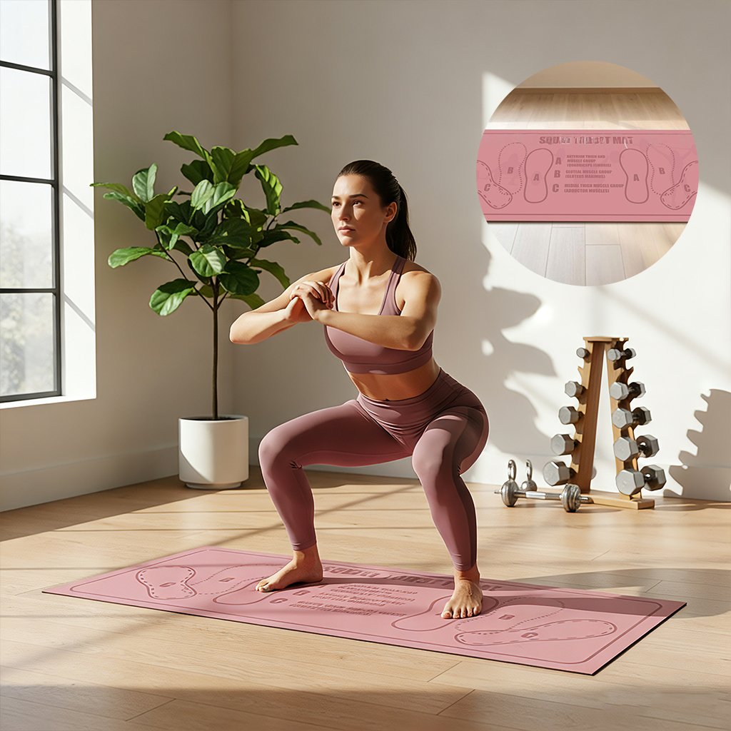 Pilates-Kniebeugen-Leitmatte Zweitbild