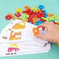 Alphabet-Rechtschreibspiel aus Holz für Kinder
