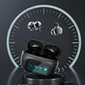 Clip-On-Ohr-LCD-Vollfarb-Touchscreen-Audio-Funkkopfhörer