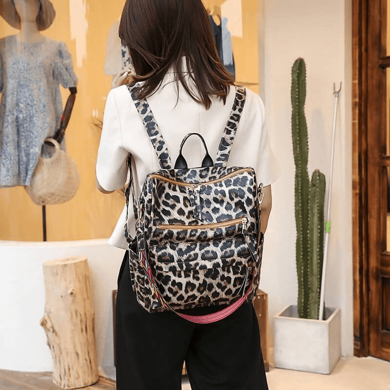 Vintage Rucksack aus PU-Leder Zweitbild