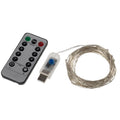 Weihnachts-Lichterkette aus Kupferdraht mit USB-Fernbedienung