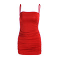 Gerafftes Wickelschlauch-Minikleid