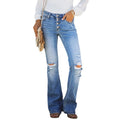 Distressed-Jeans mit fünf Knöpfen