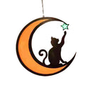 Mond-Schwarze-Katzen-Dekorationen