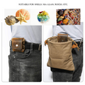 Bushcraft-Tasche aus Leder und Canvas