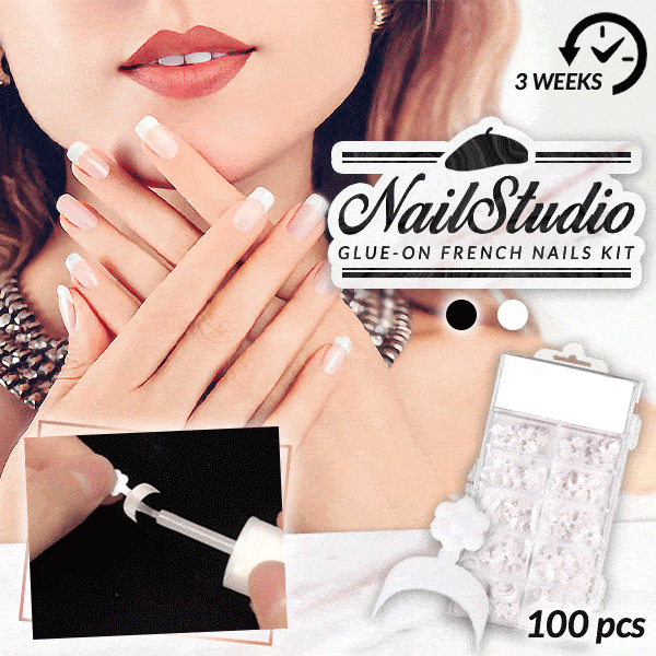 French-Maniküre-Nägel-Set zum Aufkleben (100 Stück) Hauptbild