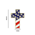 Entzückende Anstecknadel mit amerikanischem Kreuz
