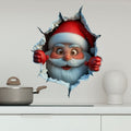 Wandaufkleber-Set Weihnachtsmann
