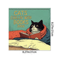 Wandkalender "Katzen chillen mit Büchern" 2026