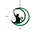 Mond-Schwarze-Katzen-Dekorationen