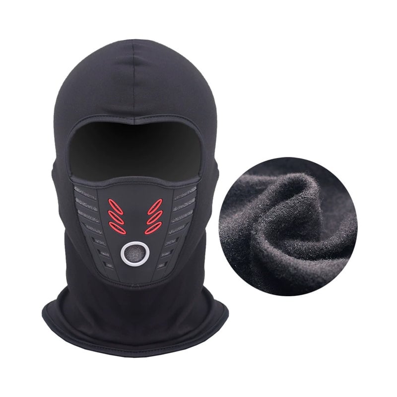 Winterliche winddichte Thermo-Fleece-Gesichtsmaske für Radfahren und Außenbereich-Sportarten