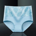 Blumen-Slip mit hohem Bund aus Baumwolle mit Print