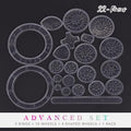 Magisches geometrisches Spirograph-Lineal-Set