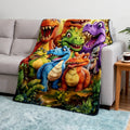 Flanell-Dinosaurier-Nickerchendecke🦖