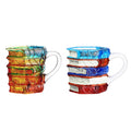 Handbemalte Buchkaffeetasse