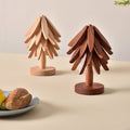 Ein Baum-Tischset mit Massivholzisolierung