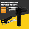 Professionelles Nietpistolen-Adapter-Set mit 4 Stück