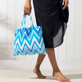 Sonnenliegen-Handtuch mit Taschen, Aufbewahrung in einer Tasche