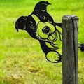 Außenbereich-Garten-Bauernhof-Peeping-Ziege aus Metall, Innendekoration