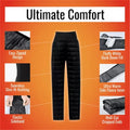 Leichte Daunenhose mit hoher Taille