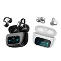 Clip-On-Ohr-LCD-Vollfarb-Touchscreen-Audio-Funkkopfhörer