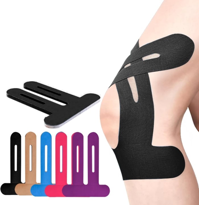 Vorgeschnittenes Kinesiologie-Tape für Knie, 10 Stück Hauptbild