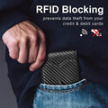 Schmale Herrenbrieftasche mit RFID-Blockierung