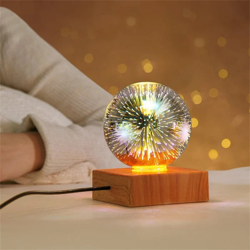 Bunte LED-Kristallkugel-Nachtlampe Hauptbild