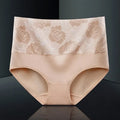 Blumen-Slip mit hohem Bund aus Baumwolle mit Print