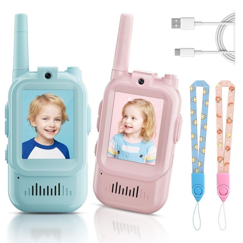 Wiederaufladbare Video-Walkie-Talkies für Kinder